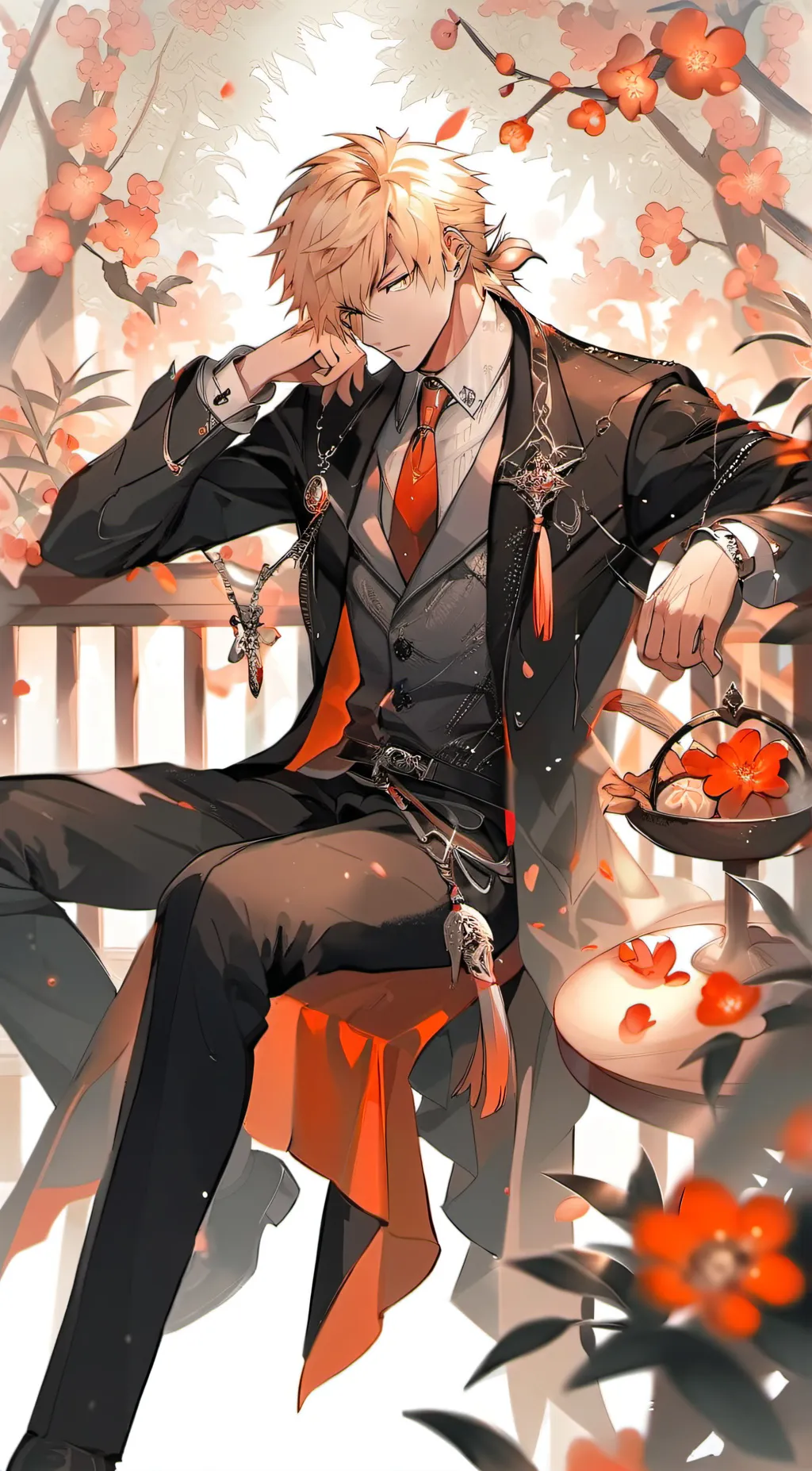 ai character: bakugou  background