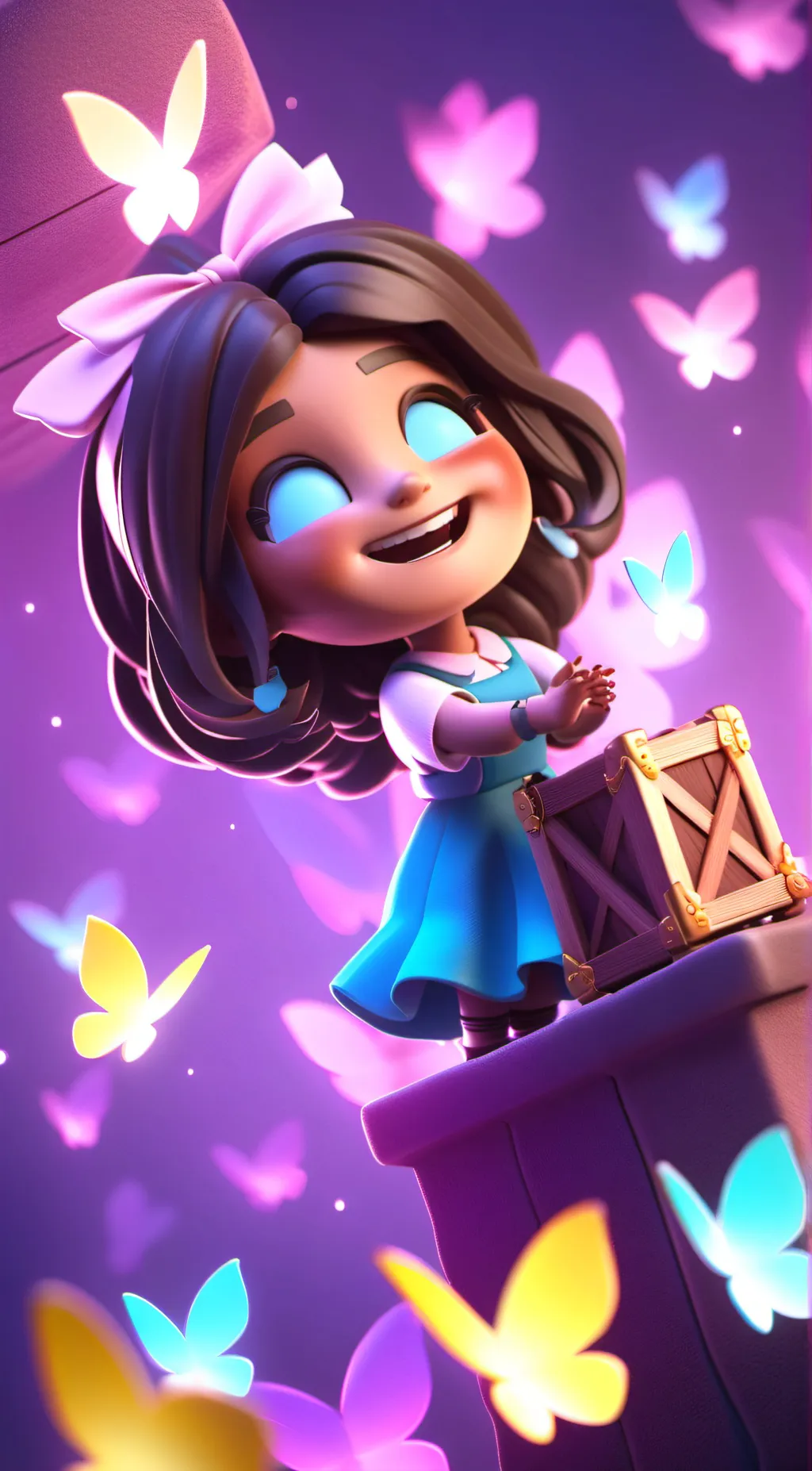 ai character: katie  background
