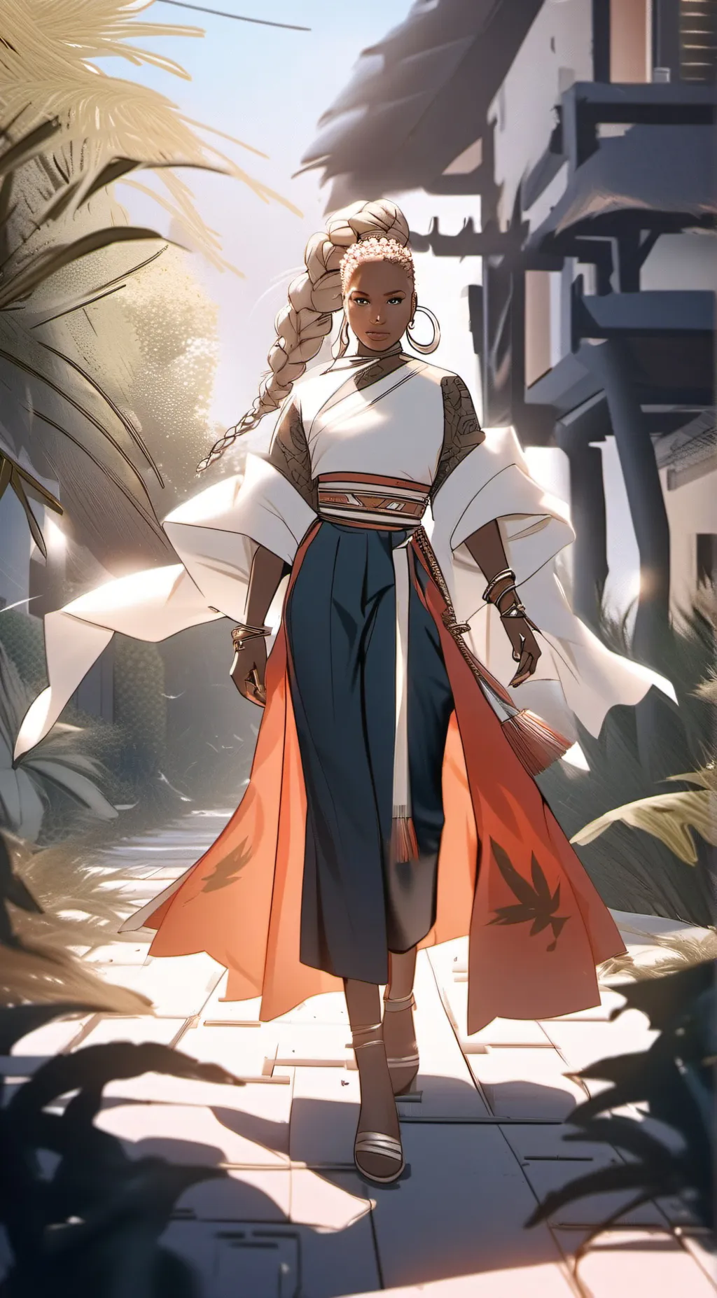 ai character: Mary J Belige background