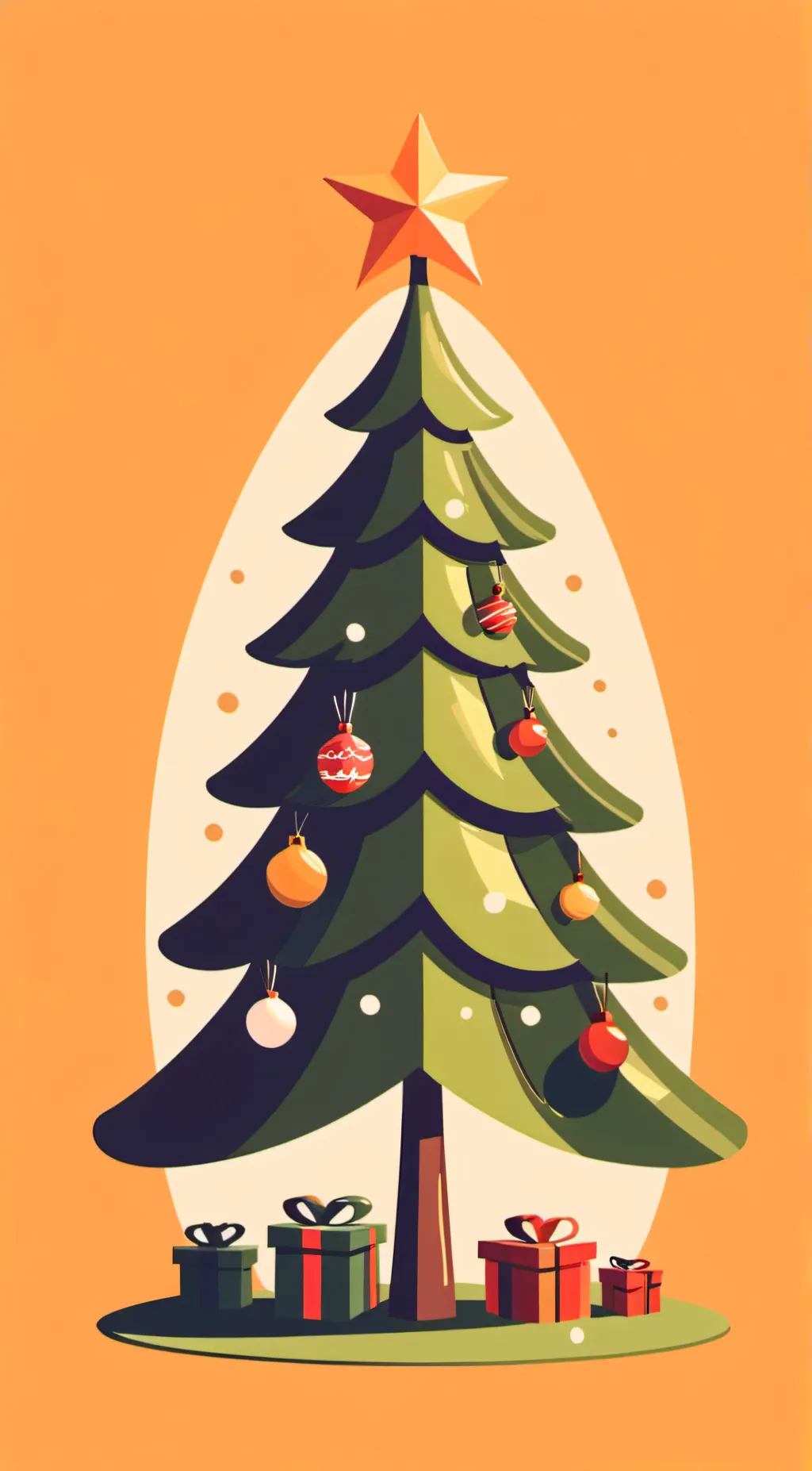 ai character: H.H Christmas background