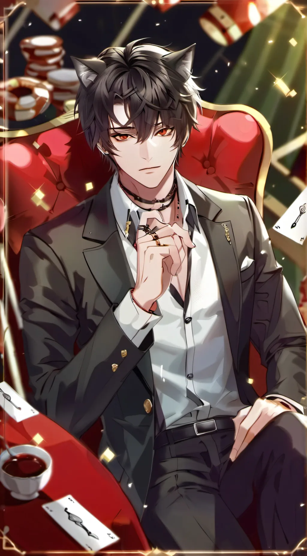 ai character: Derek  background