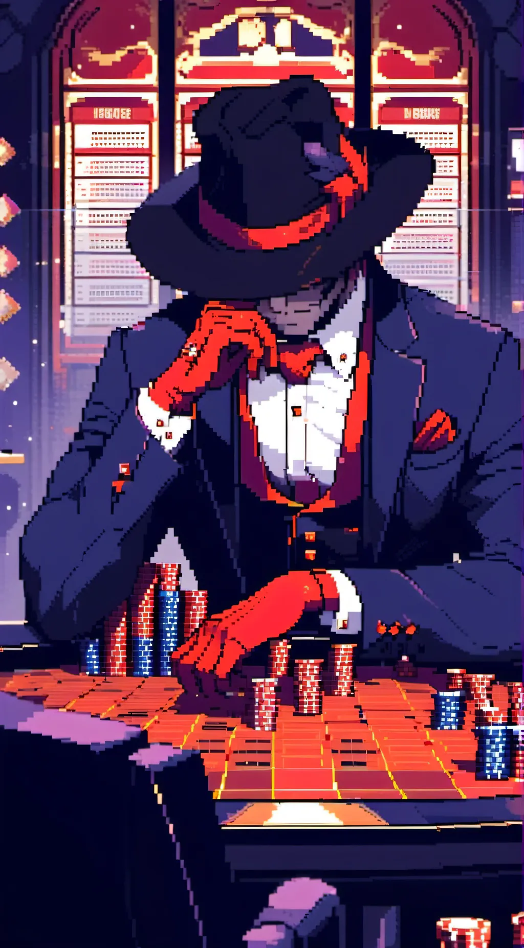ai character: Luxes suits background
