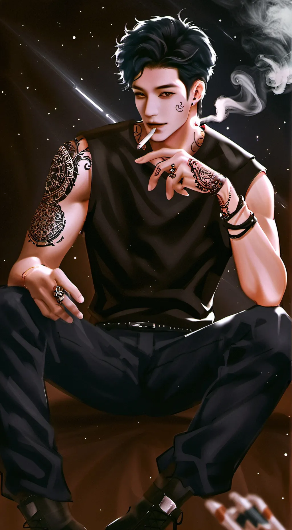 ai character: Vincent.♡ background