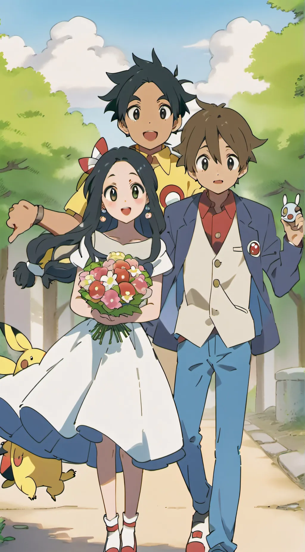 ai character: Poke prom background