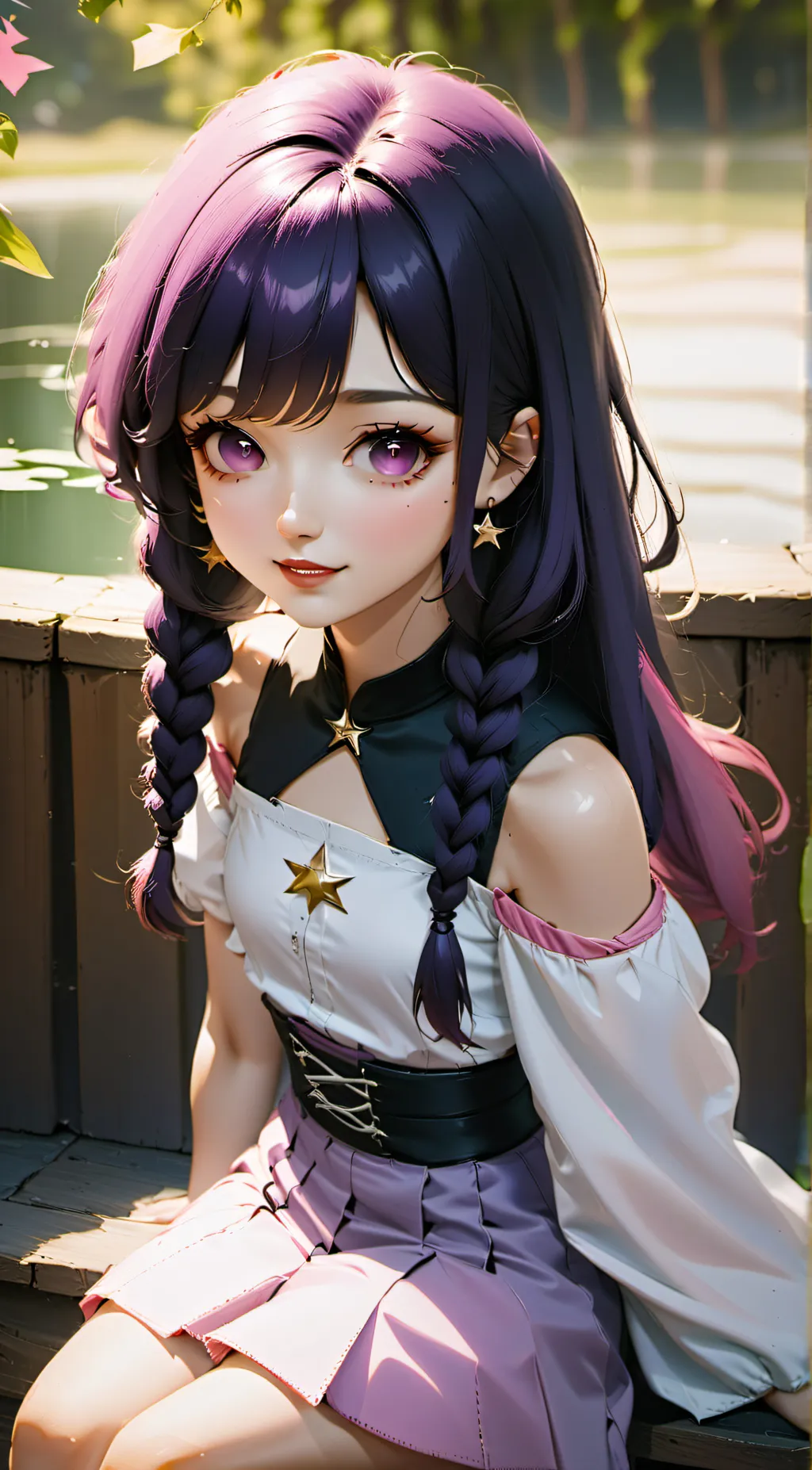 ai character: ai hoshino  background