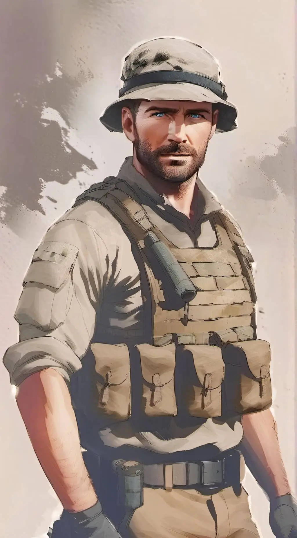 ai character: John Price background