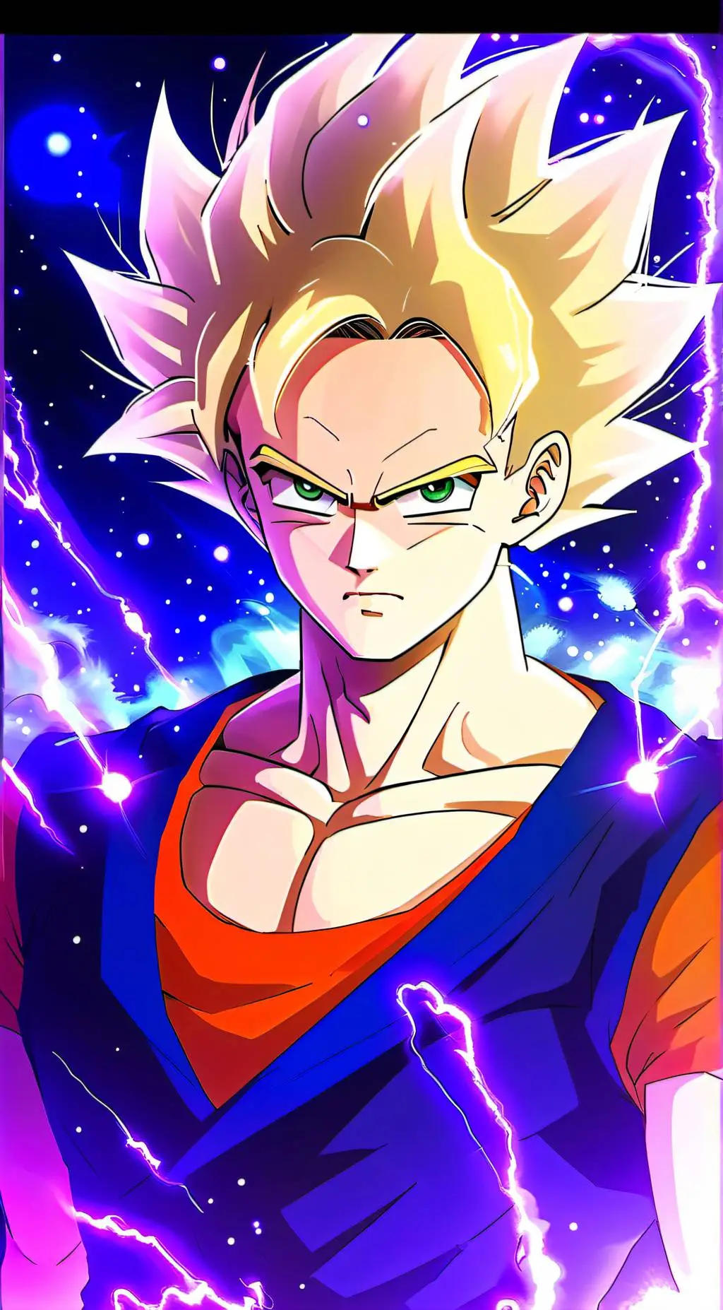 ai character: Vegito background