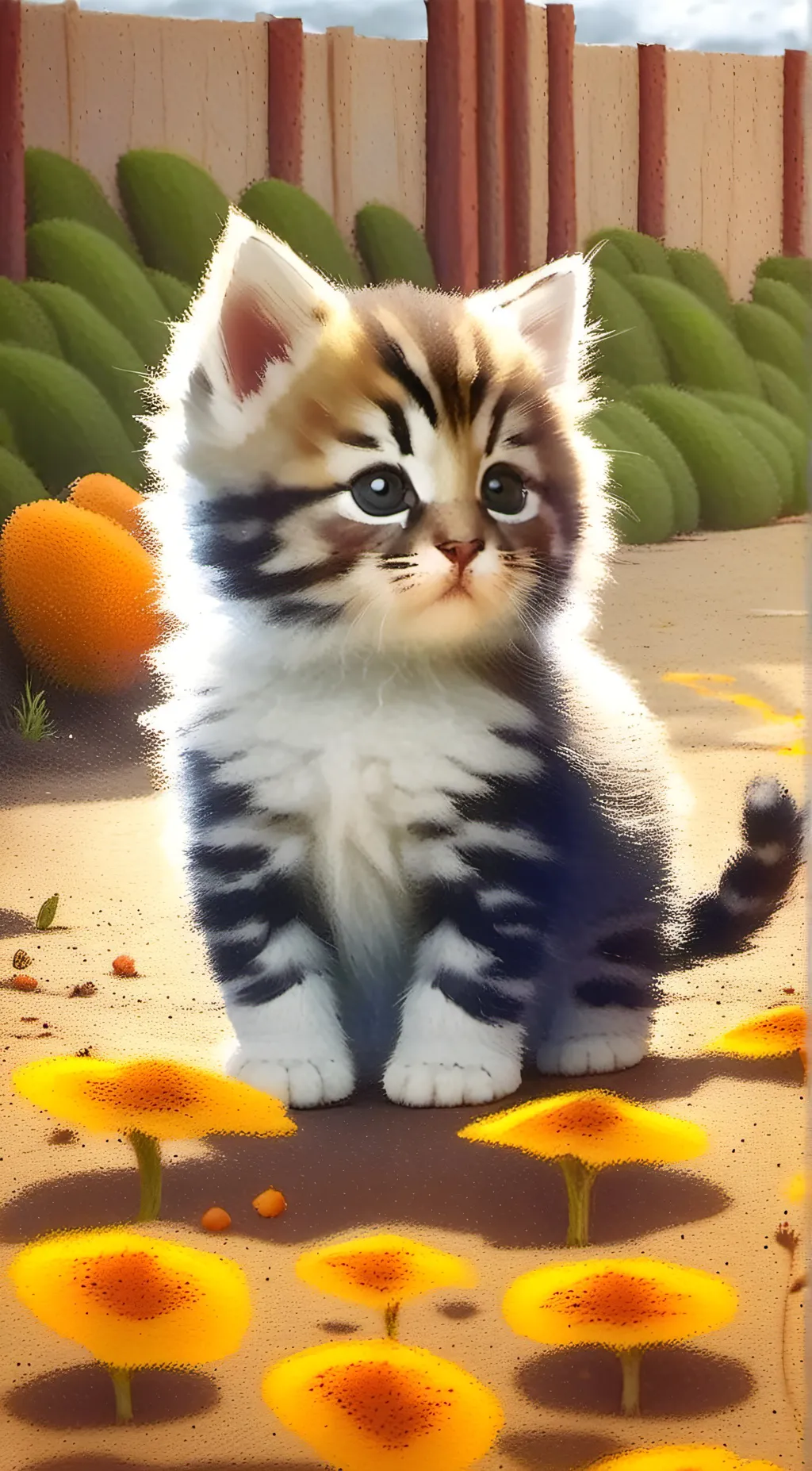 ai character: Kitten background