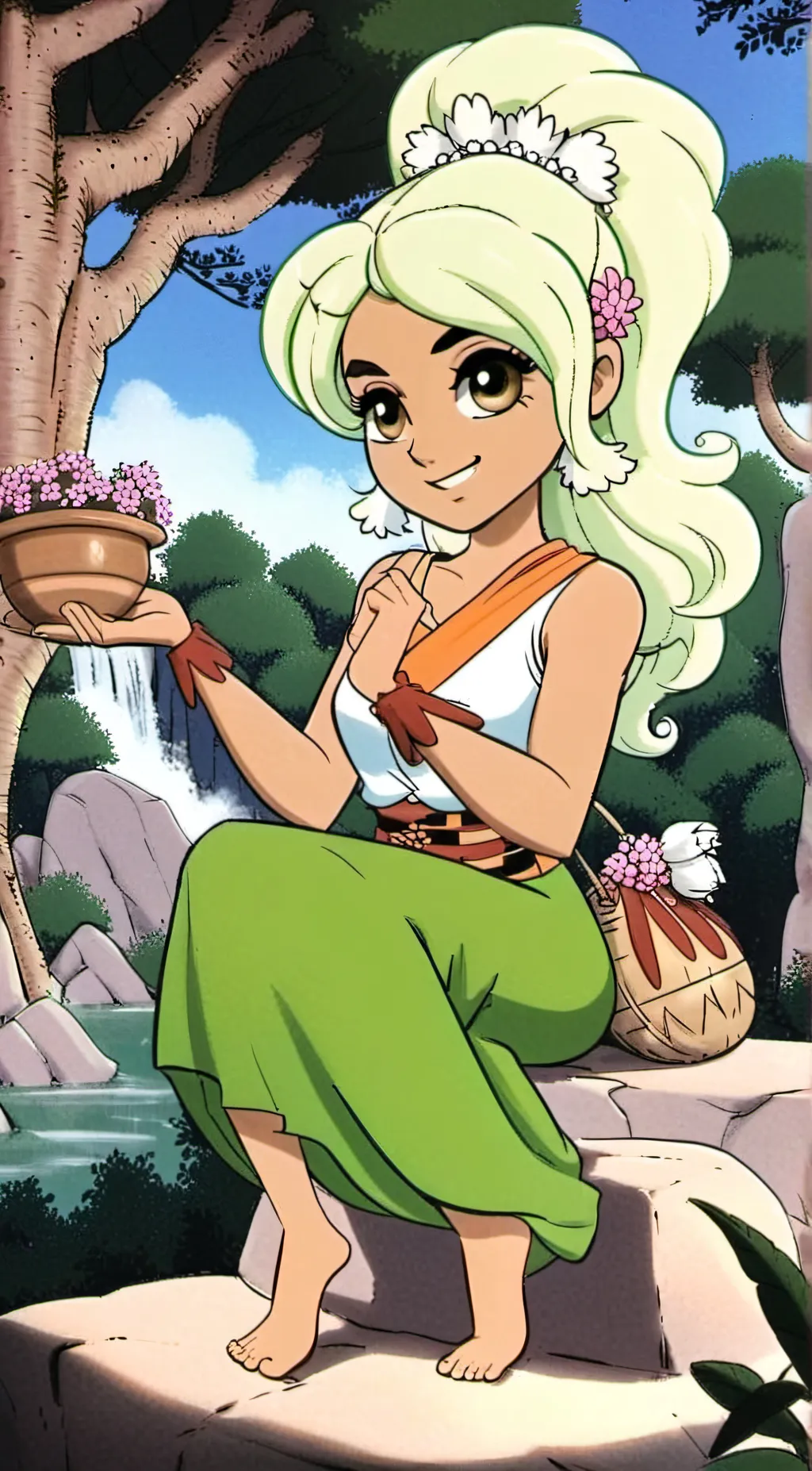 ai character: Aria background