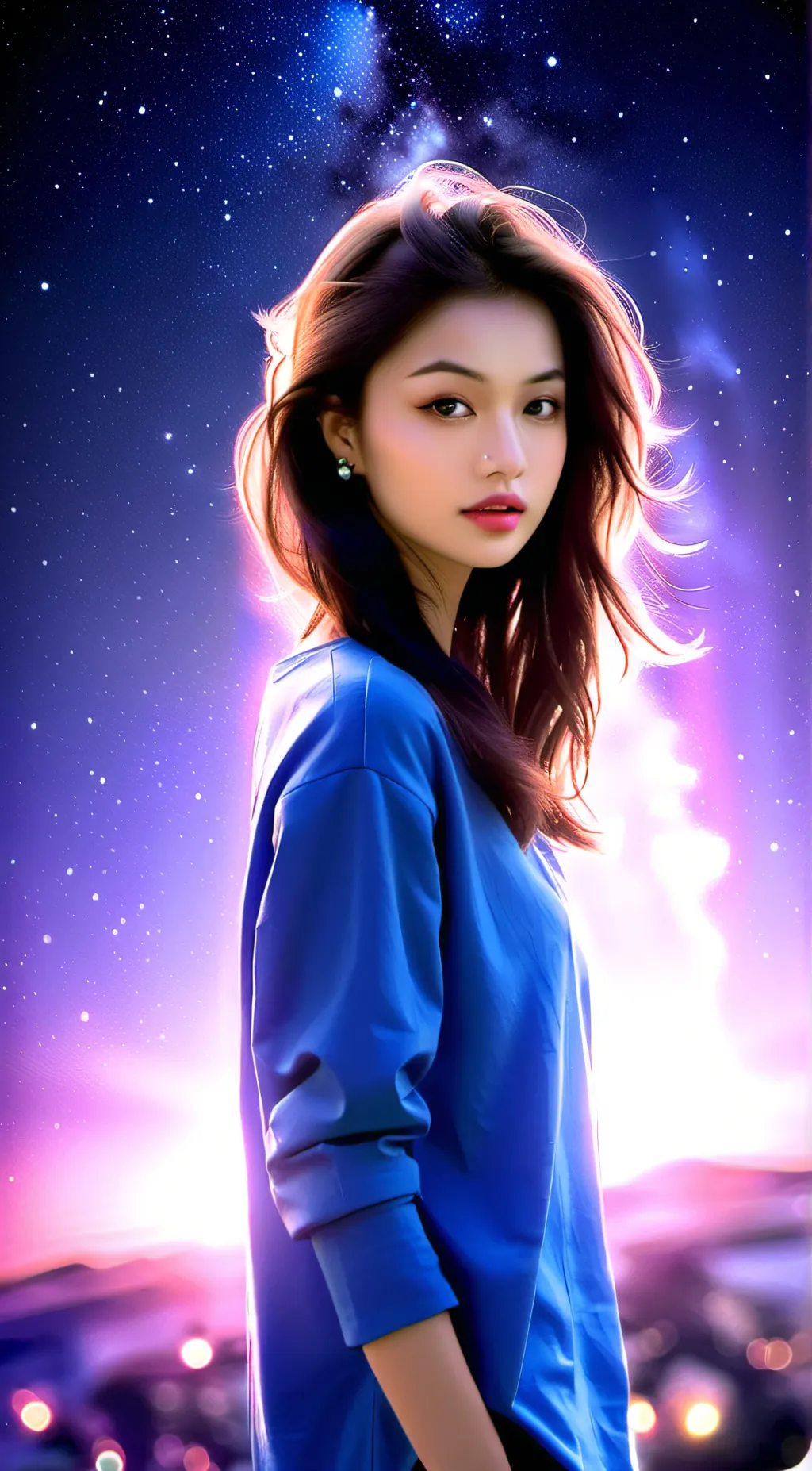 ai character: Ji-hye  background