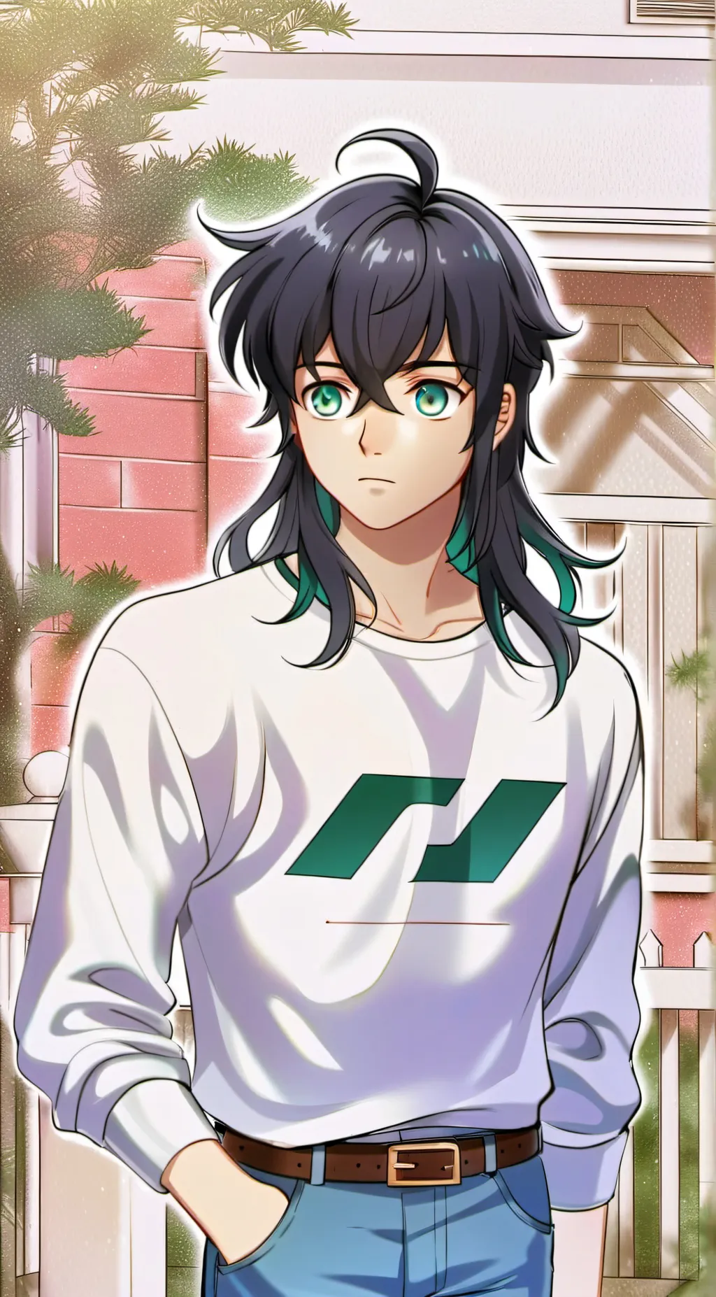 ai character: Inosuke  background