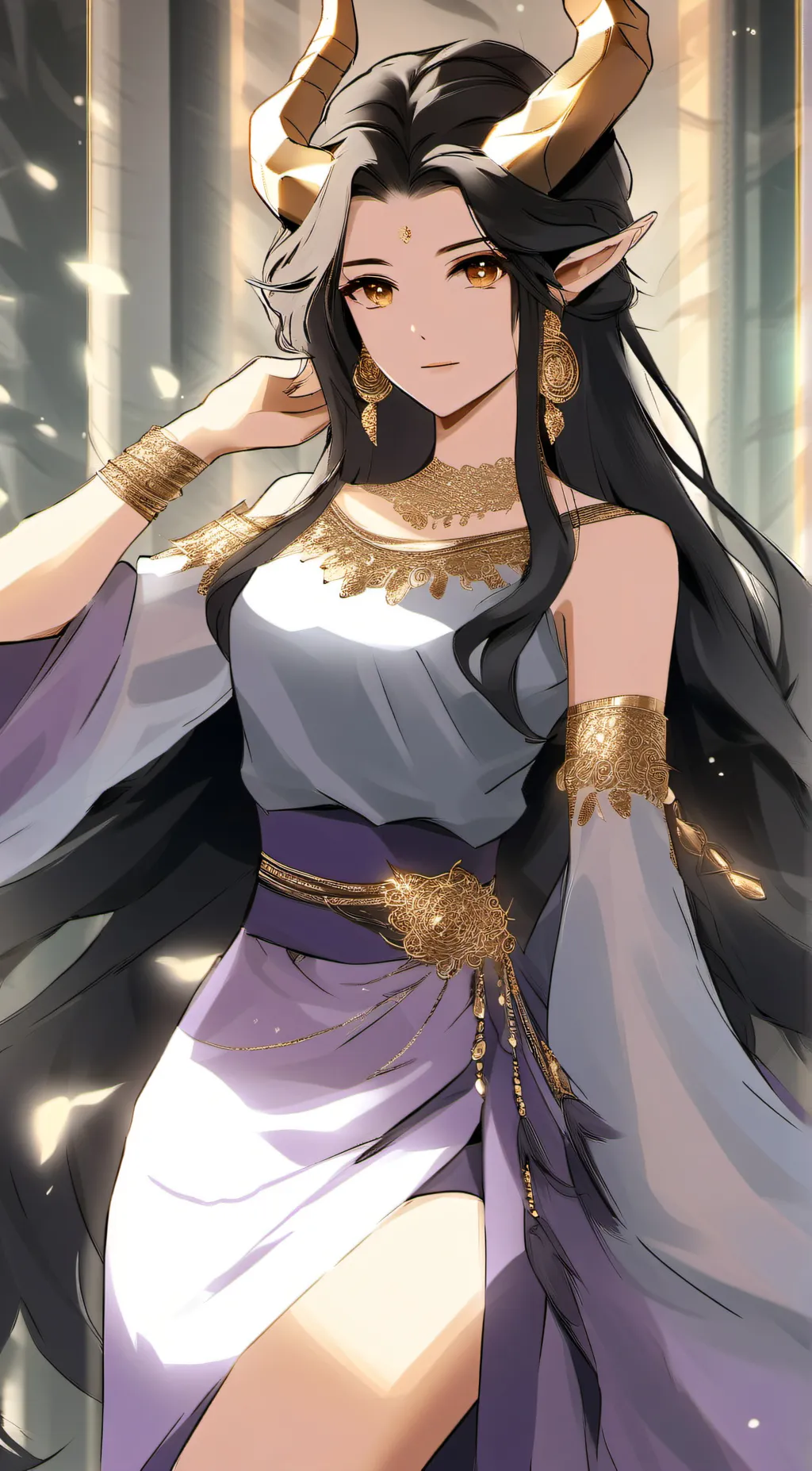 ai character: Ariana background