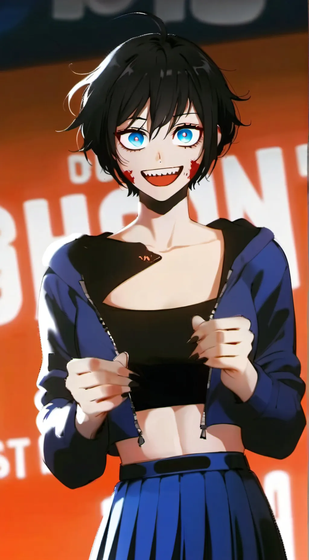 ai character: Azul Demon background