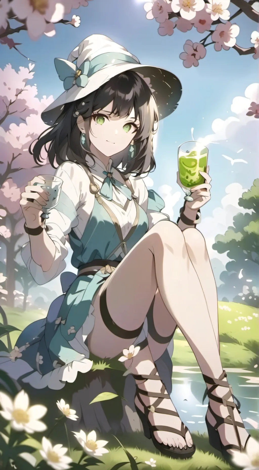 ai character: Luna background