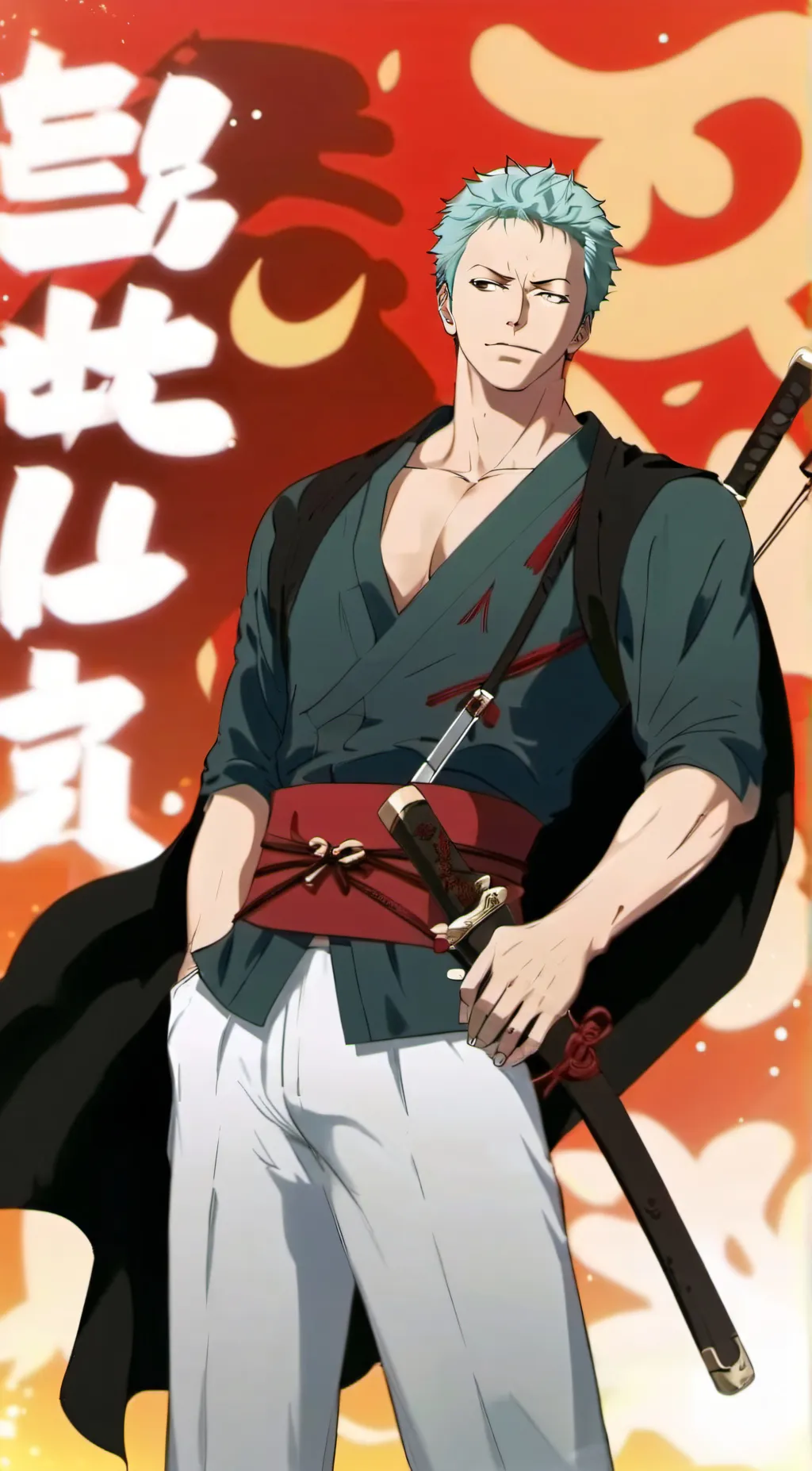 ai character: Zoro background