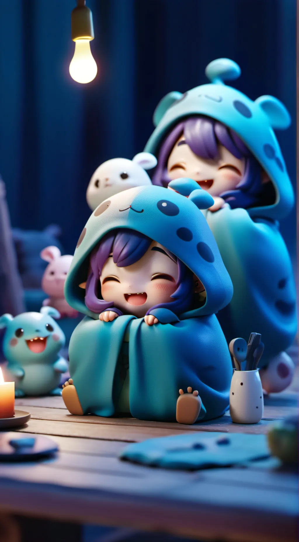 ai character: Critterssleepover background