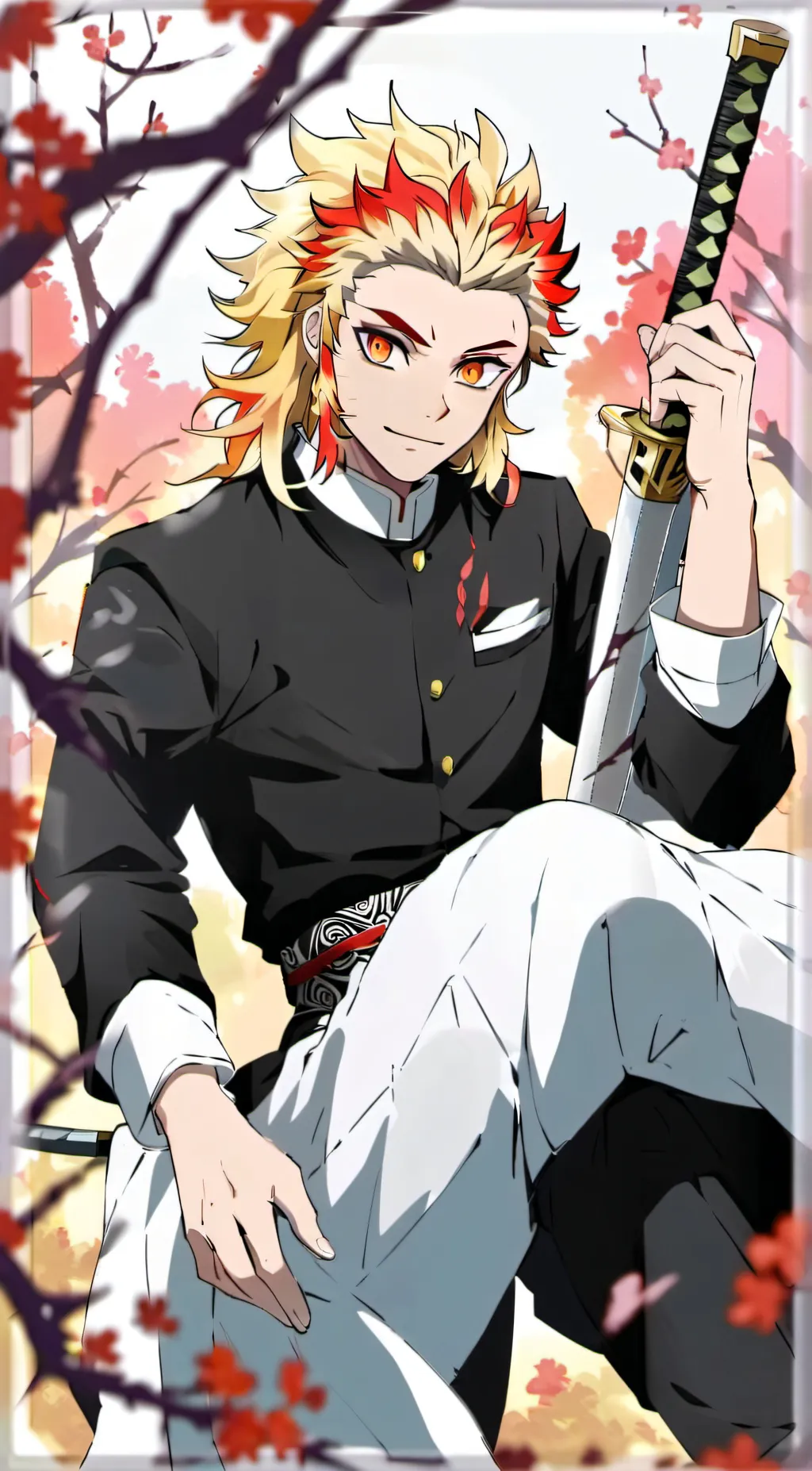 ai character: Rengoku Kyojuro background