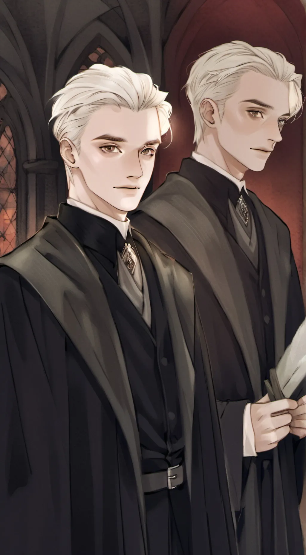 ai character: Draco Malfoy  background