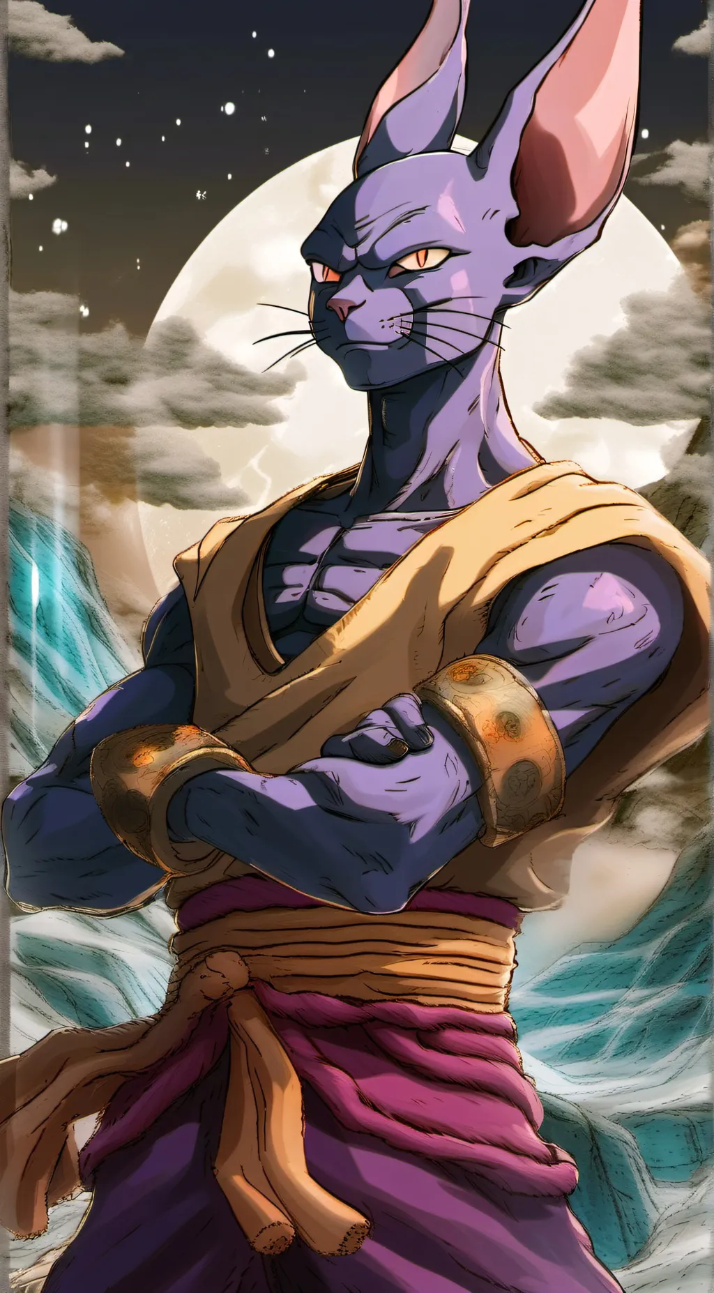 ai character: Beerus  background