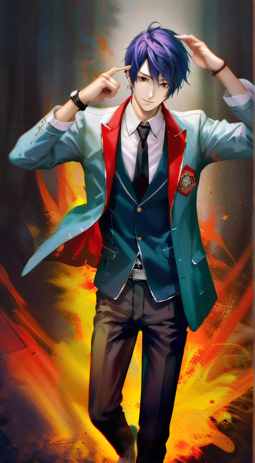 ai character: Kaito Shein background
