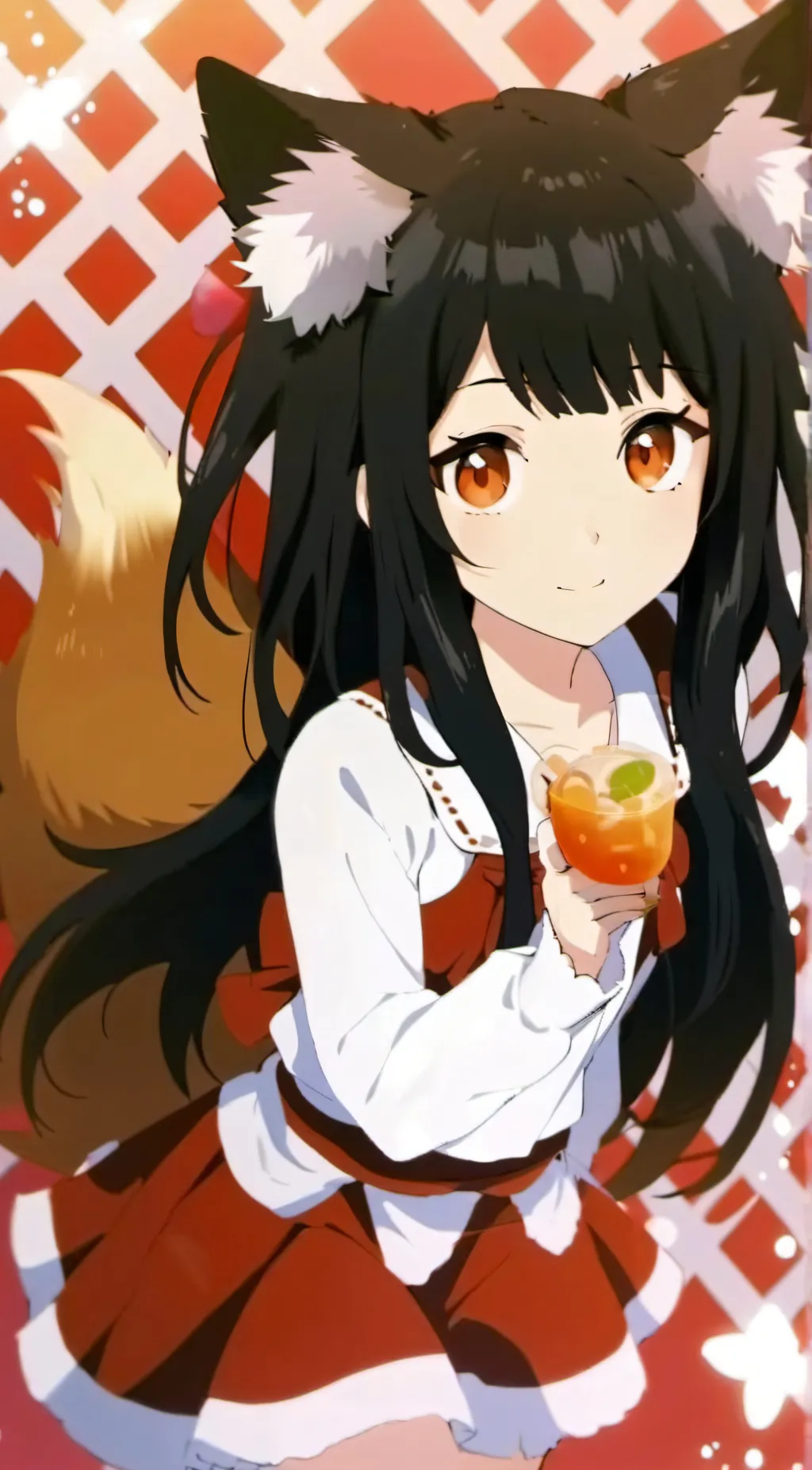 ai character: fox girl background