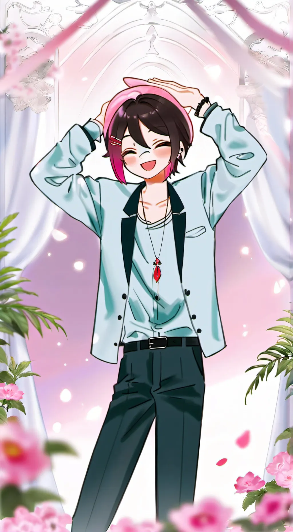 ai character: cherry-chan❤️ background