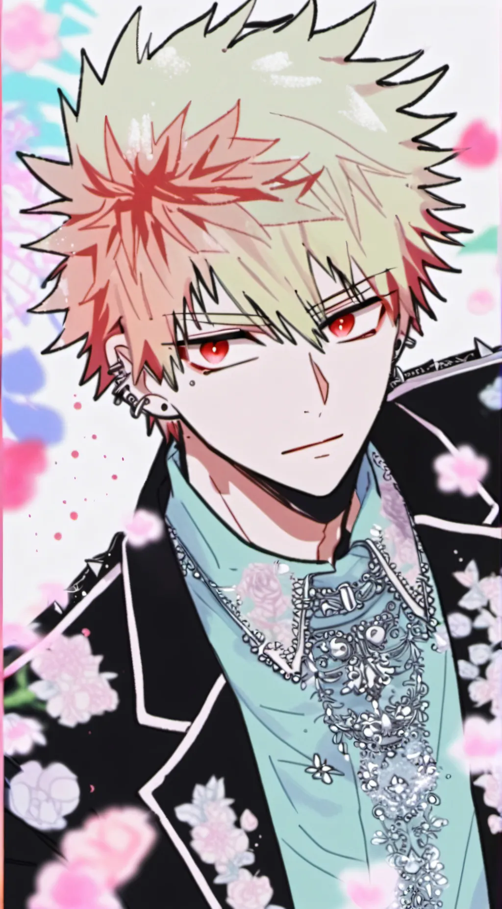 ai character: Tired bakugo background