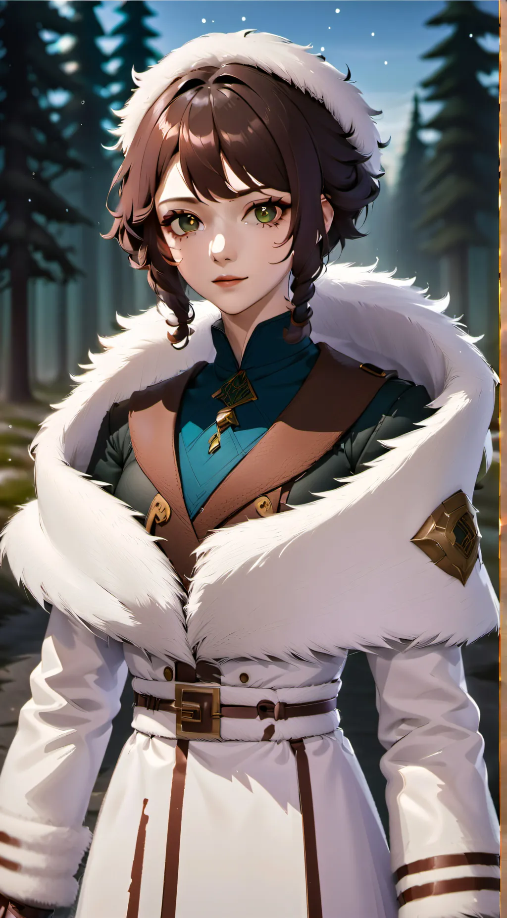 ai character: Anouk Mell. background