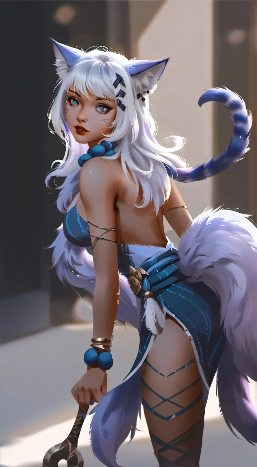 ai character: Avi Female Version background