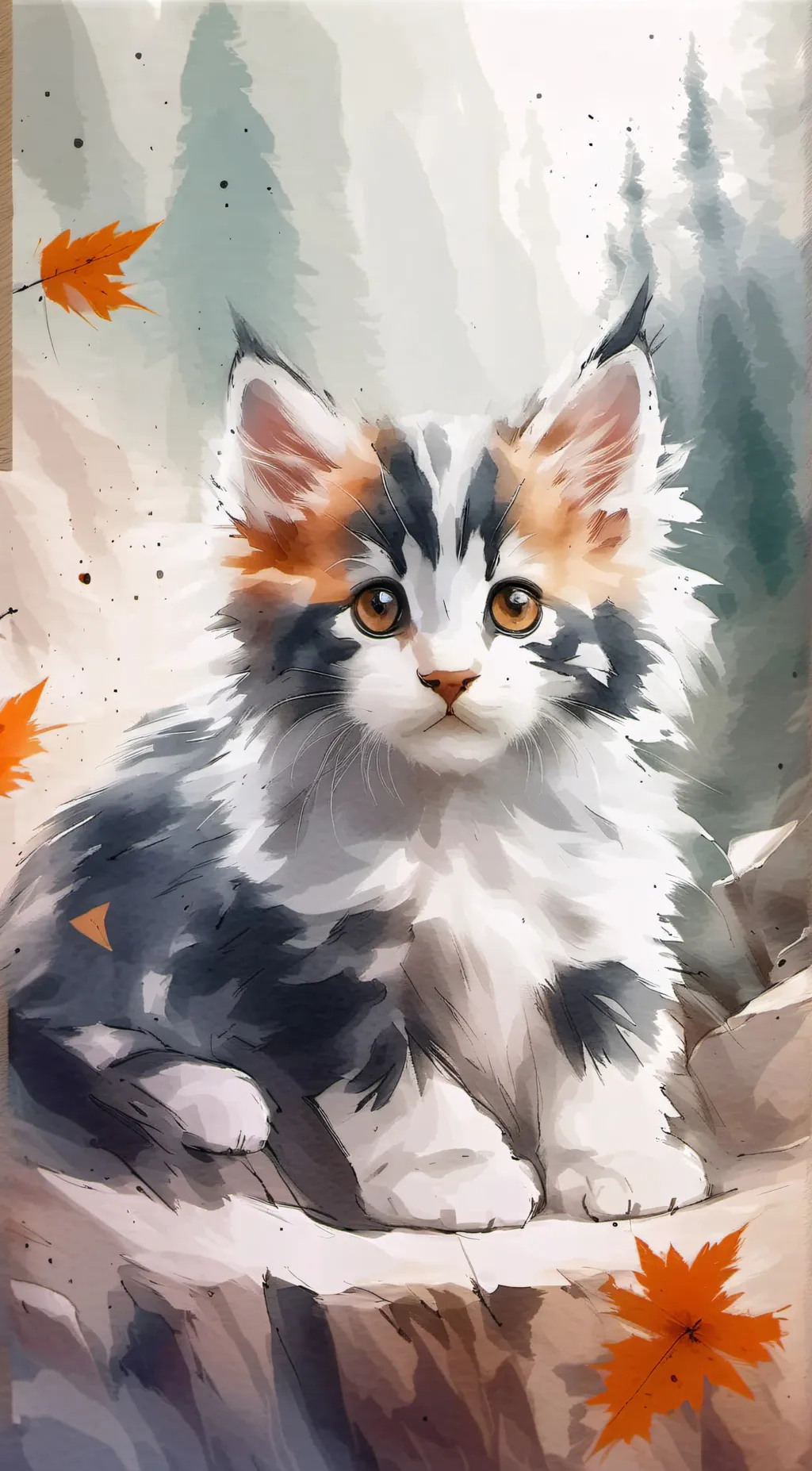 ai character: Whitekit background
