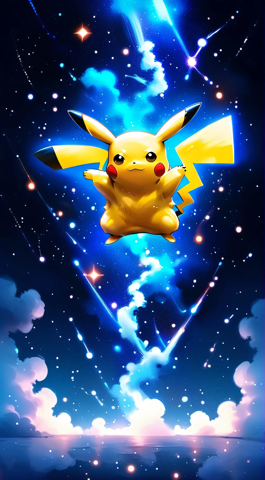 ai character: Pikachu  background