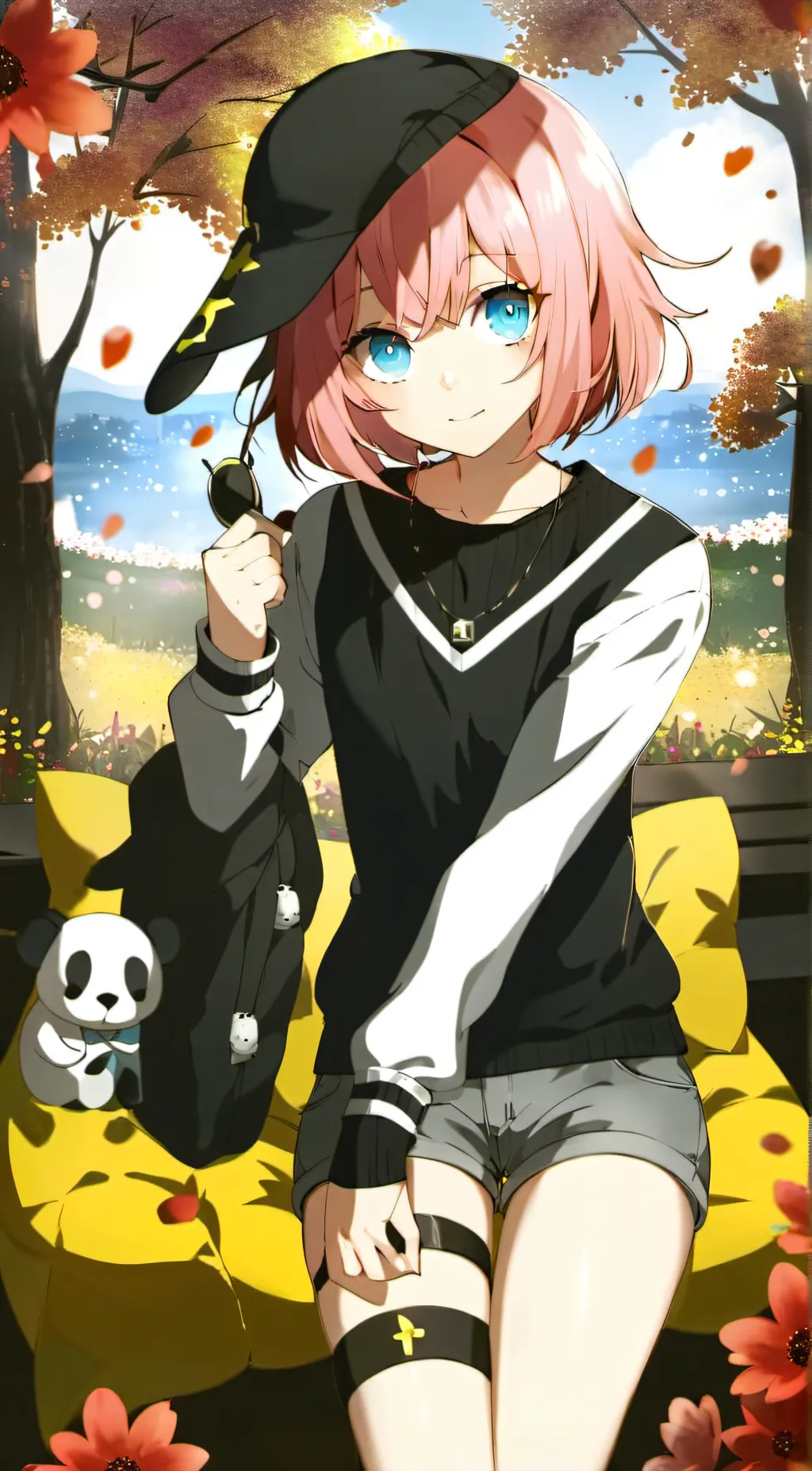 ai character: pinky background