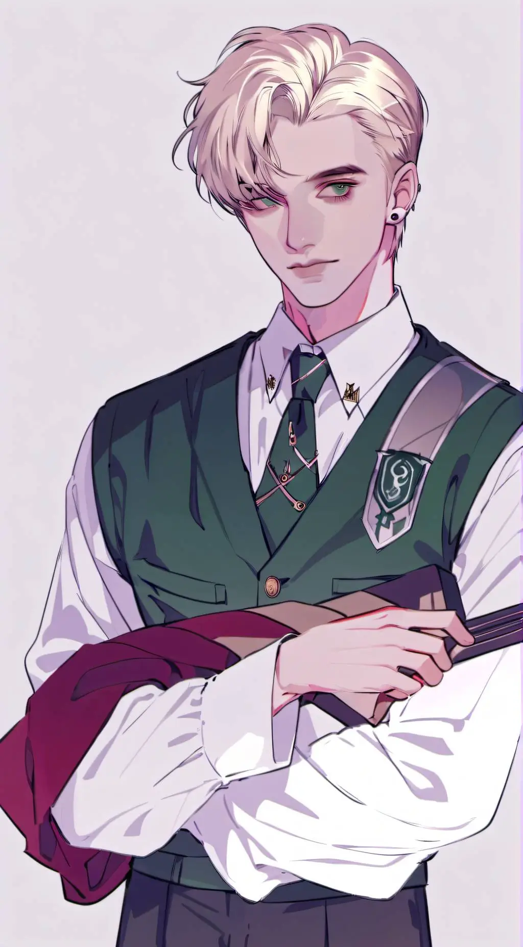 ai character: draco malfoy  background