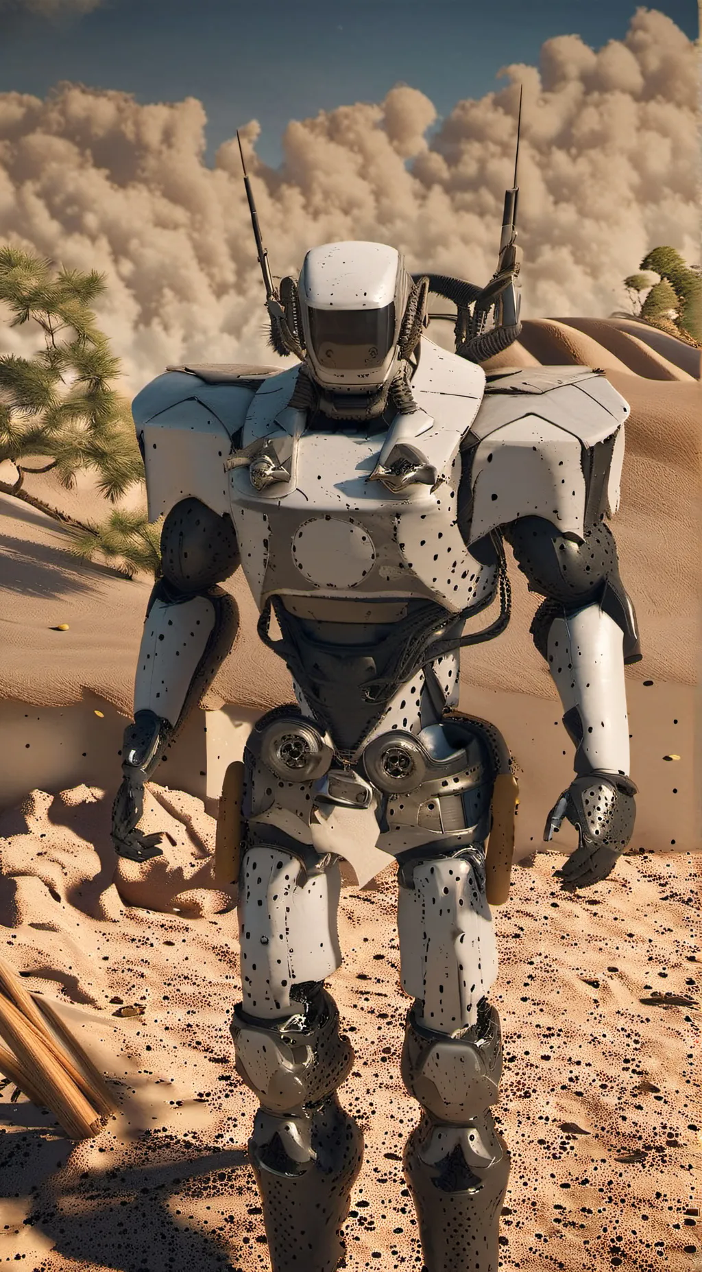 ai character: Robot  background