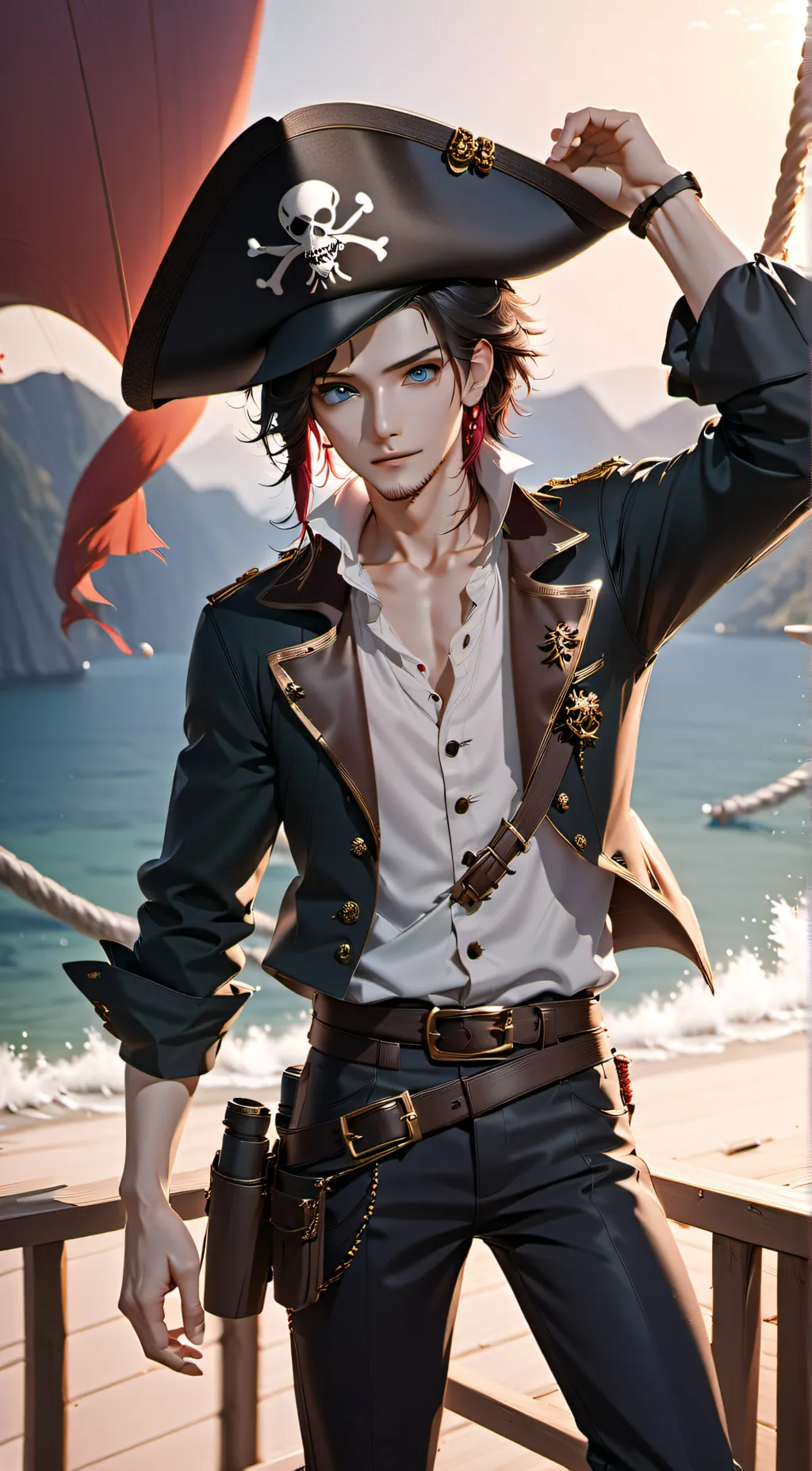 ai character: Captain Felix  background