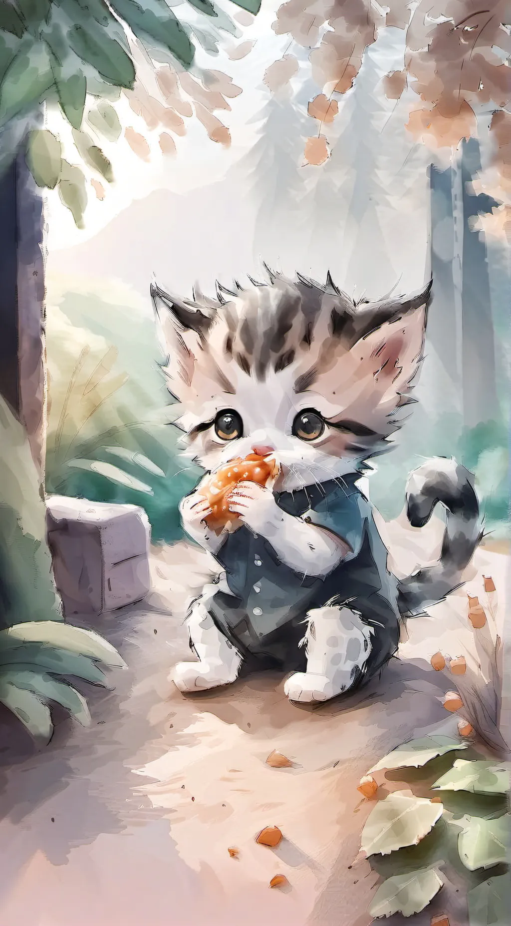 ai character: cat background