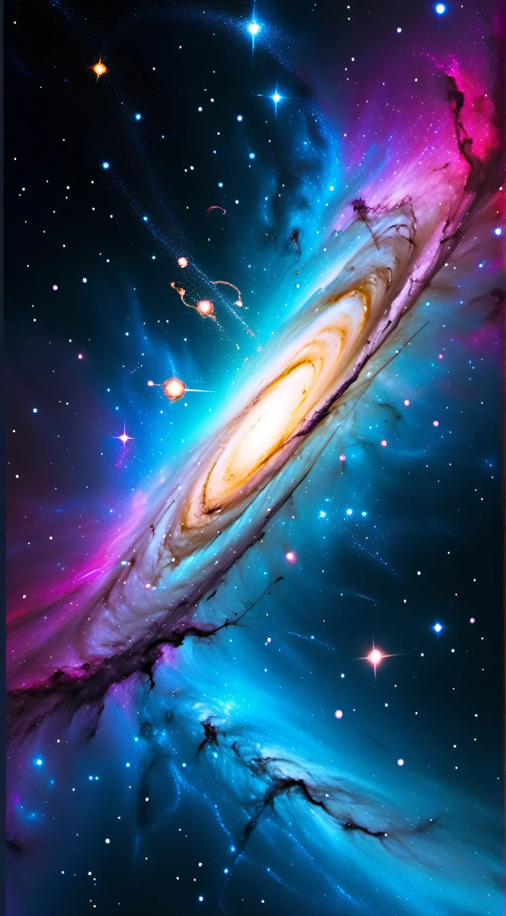 ai character: Galaxy background