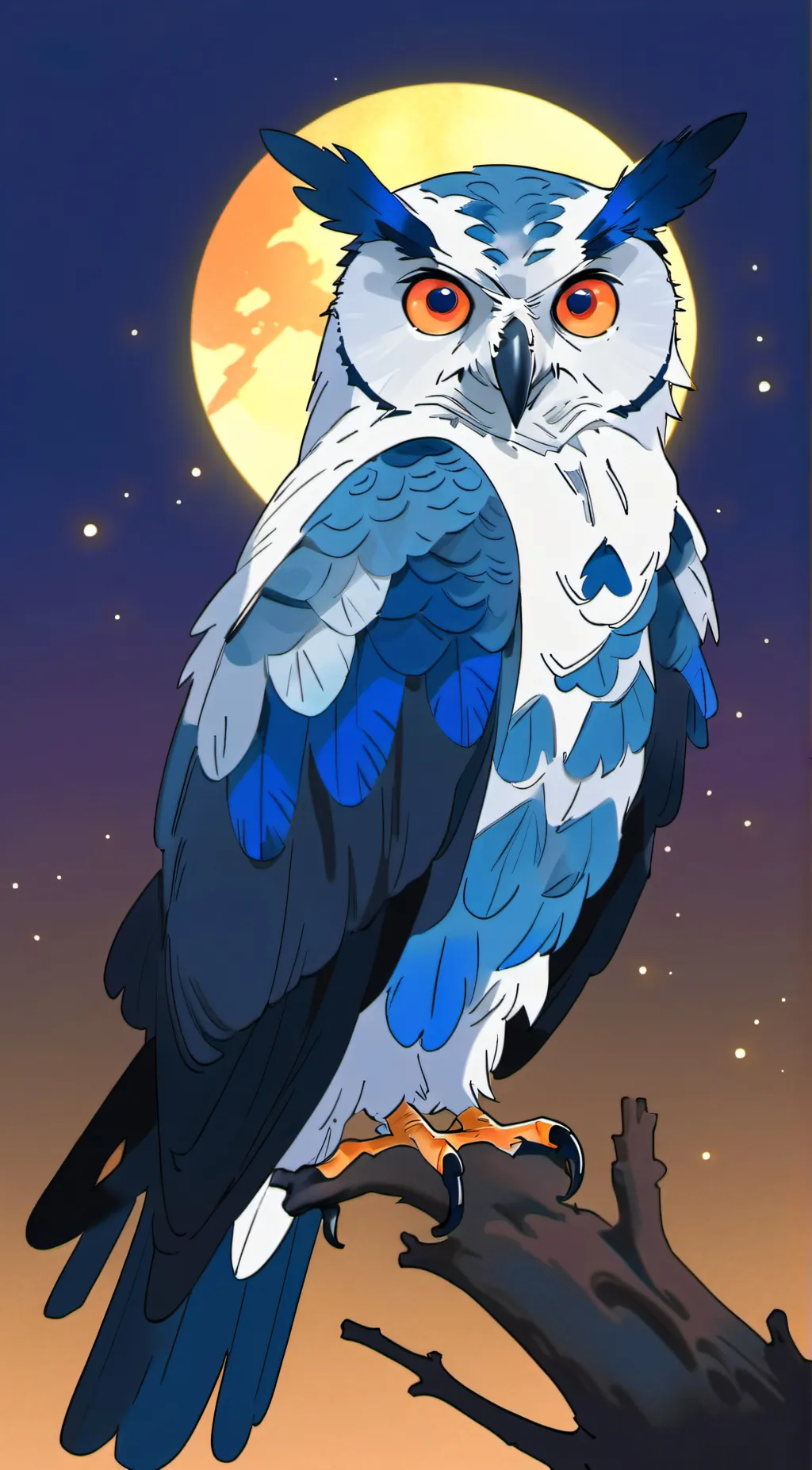 ai character: nights glaze background
