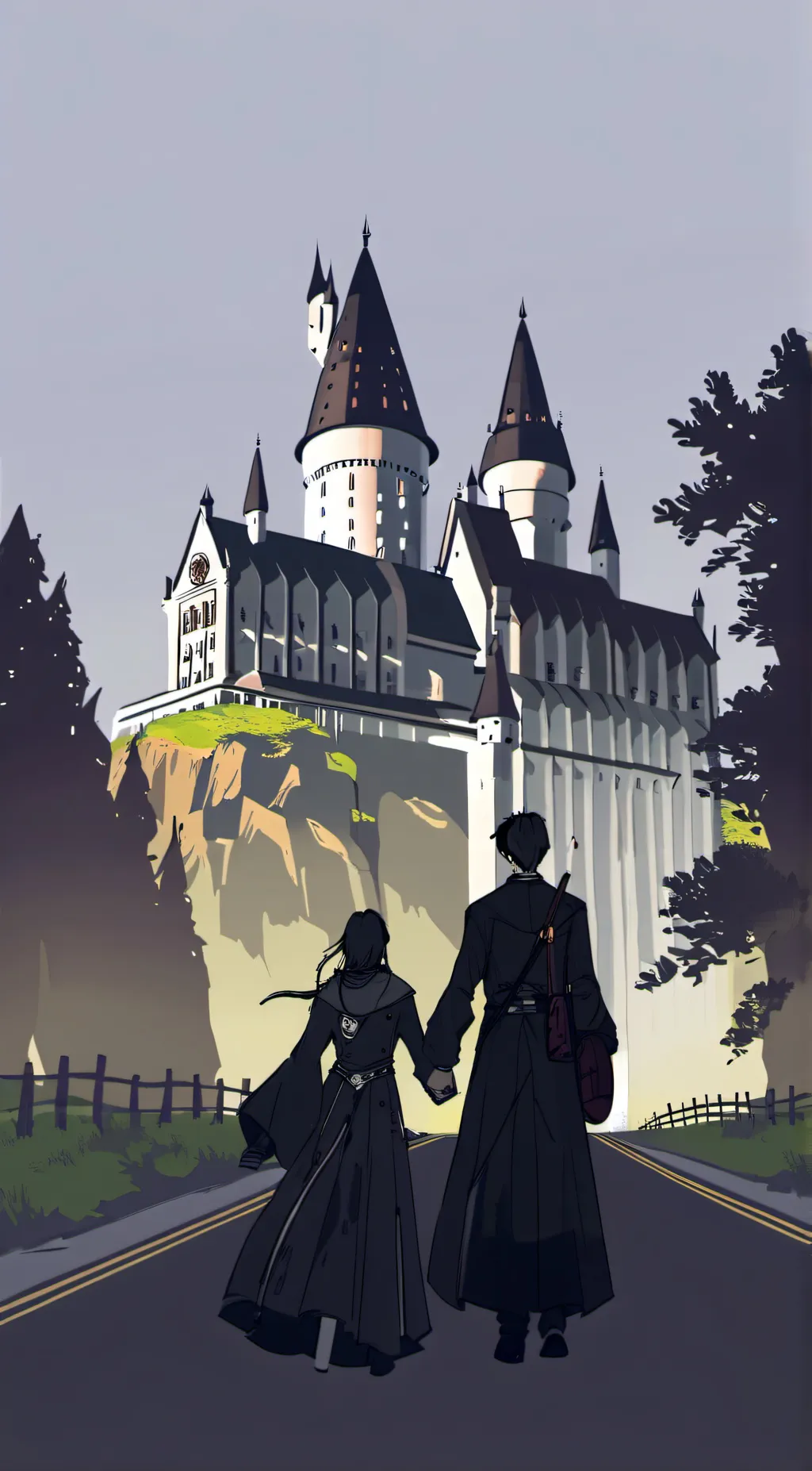ai character: Hogwarts  background