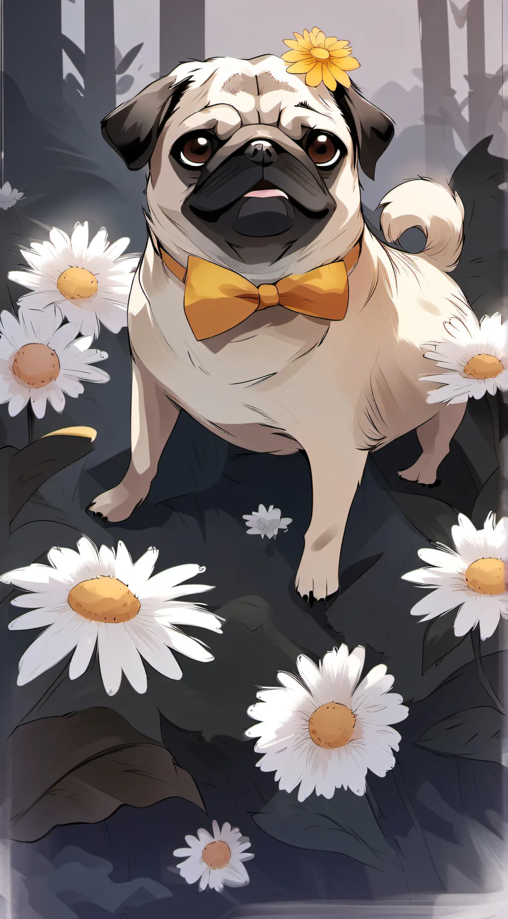 ai character: puggo background