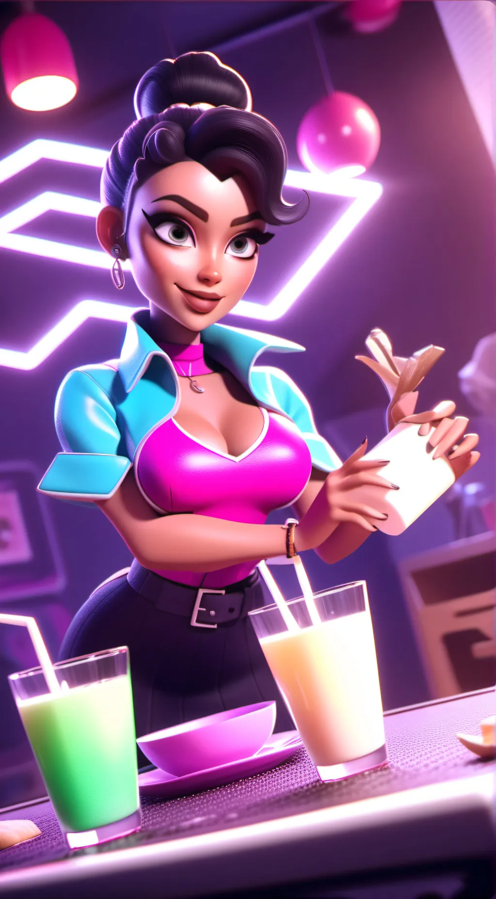 ai character: Lilly background