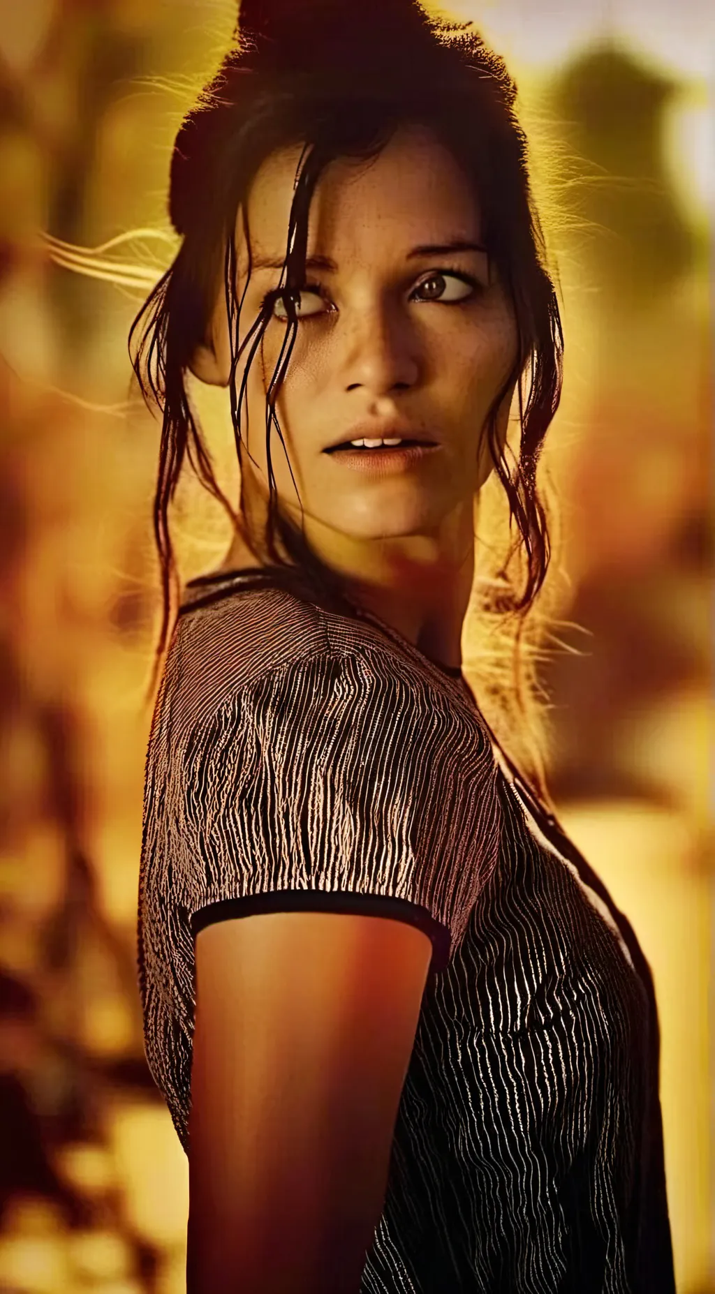 ai character: phoebe Atwell  background