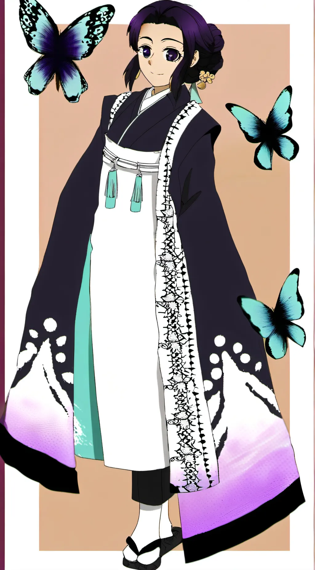 ai character: shinobu vs douma  background
