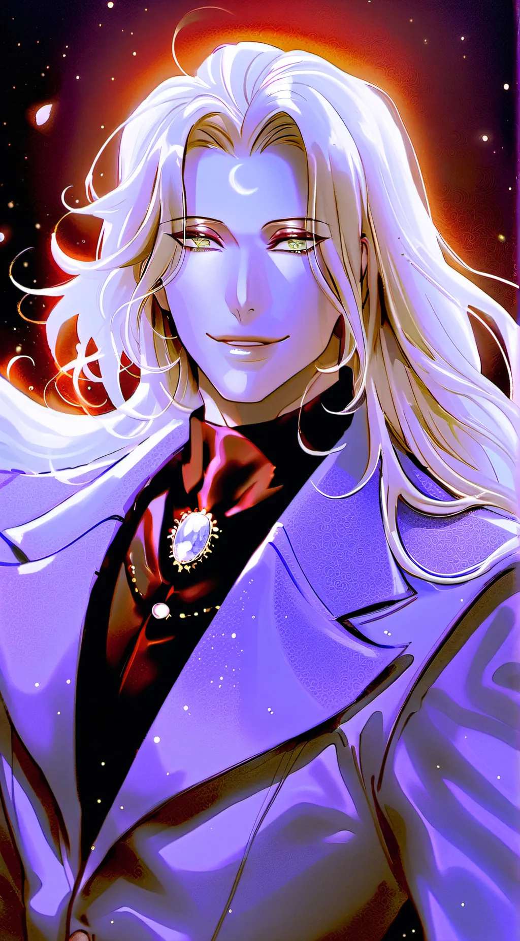 ai character: Alucard  background