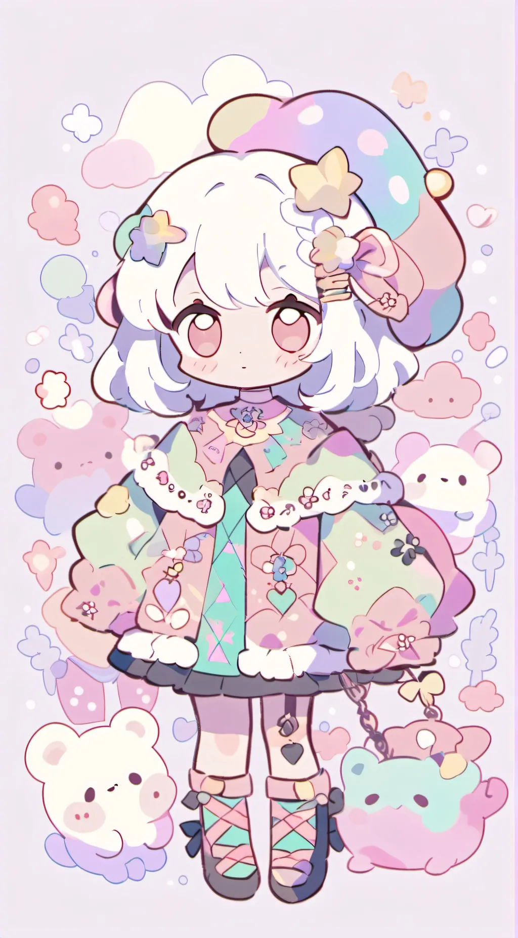 ai character:  ate rain background