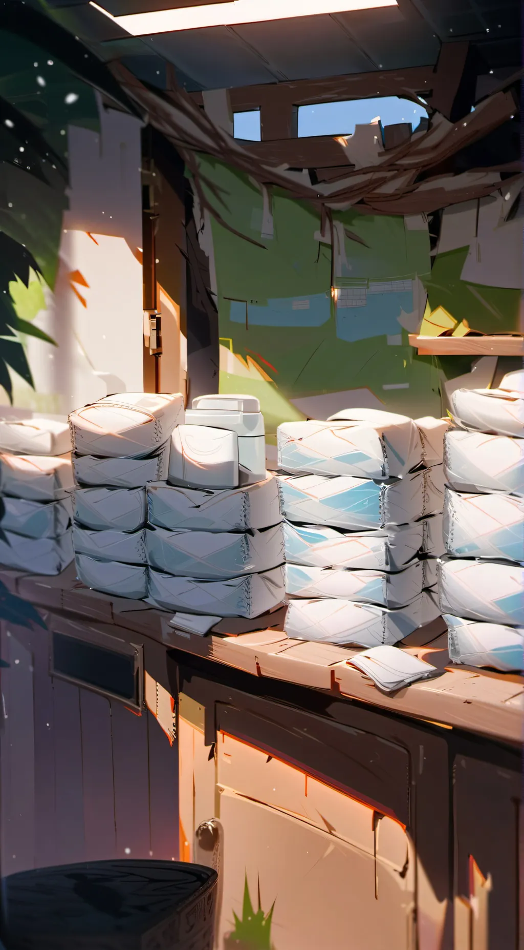 ai character: "normal" diapers background