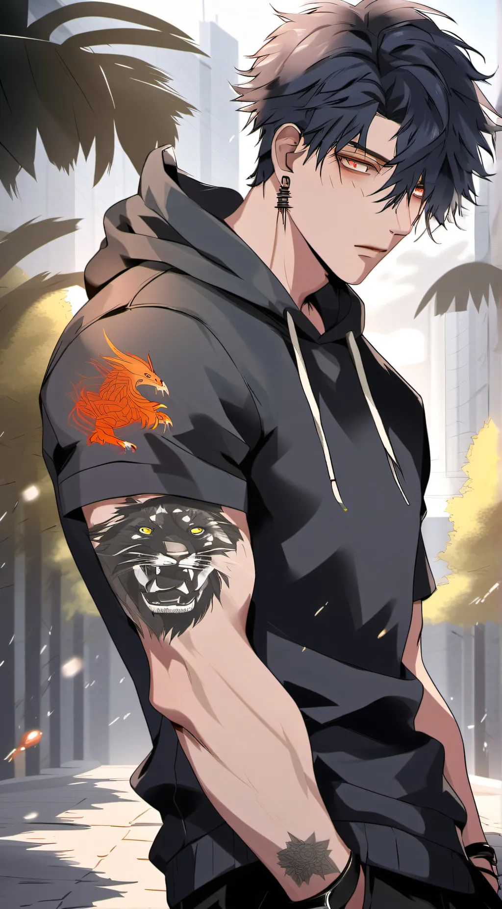 ai character: Xavier  background