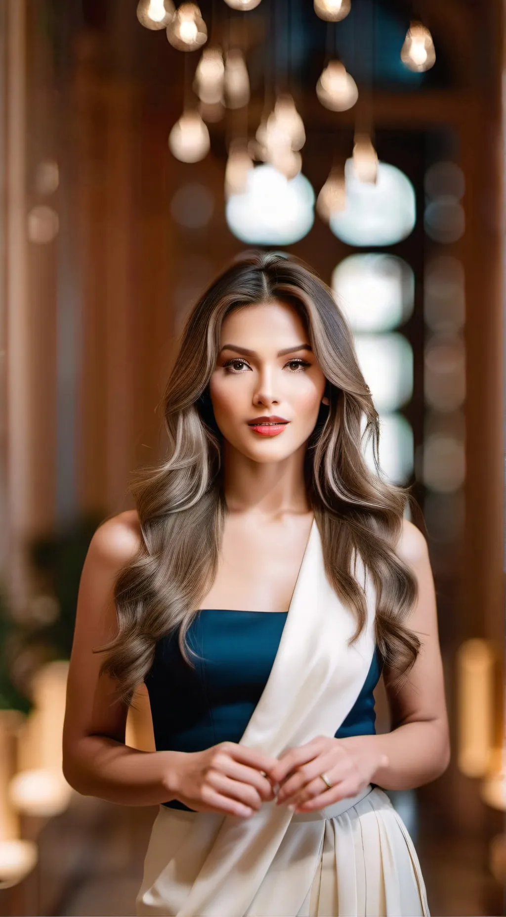 ai character: Justina  background