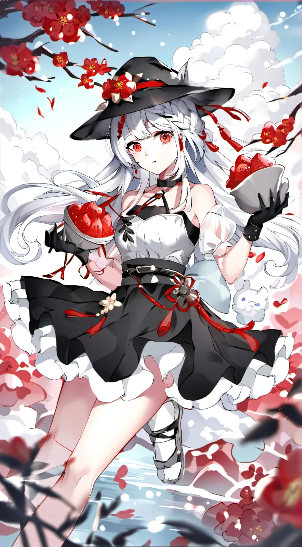 ai character: sapphire background