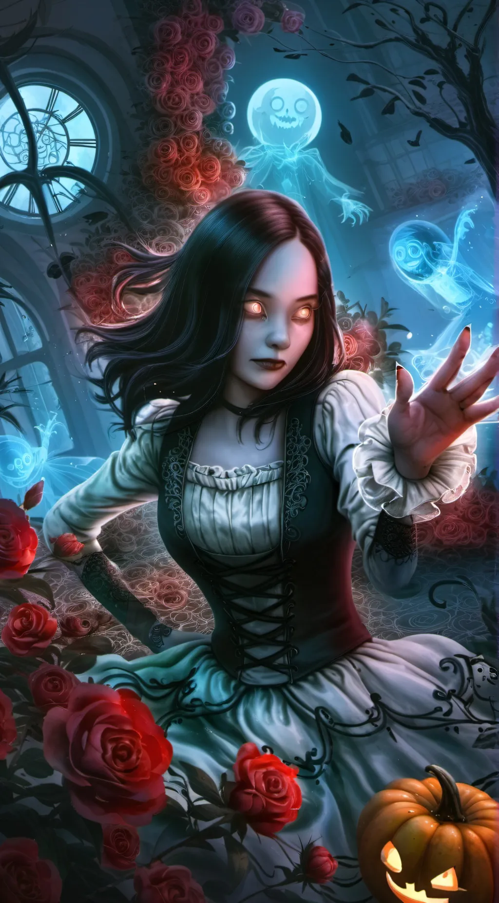 ai character: Luna background